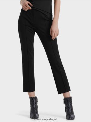 Marc Cain 7/8 calças em camisa fina preto roupas 4P8PV0742 Marc Cain Portugal