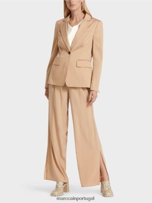 Marc Cain Blazer algodão forrado areia profunda roupas 4P8PV0191 Marc Cain Dresses