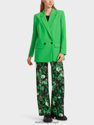 Marc Cain Blazer clássico Verde de maçã escura roupas 4P8PV0155 Marc Cain Dresses