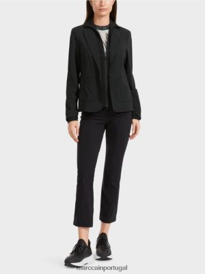 Marc Cain Blazer de dois em um preto roupas 4P8PV0166 Marc Cain Portugal