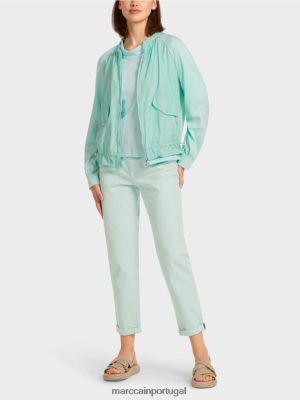 Marc Cain Blouson macio em tecido com nervuras finas Chela suave roupas 4P8PV0405 Marc Cain Tops