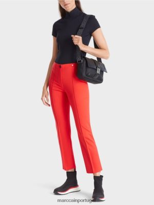 Marc Cain Calças de camisa elegante Sydney Campari roupas 4P8PV0595 Marc Cain Portugal