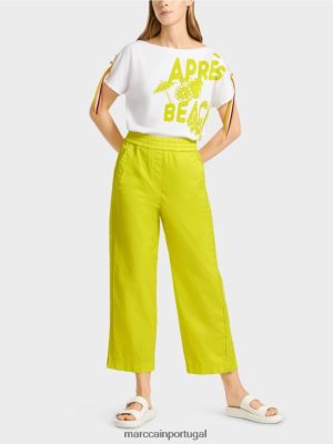 Marc Cain Calças esportivas com listras de malha Limade leve roupas 4P8PV0628 Marc Cain Portugal
