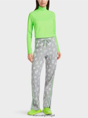 Marc Cain Calças no estilo de corrida Roanne cinza prateado roupas 4P8PV0561 Marc Cain Tops