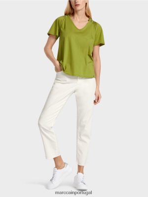 Marc Cain Camiseta com Raglan Verde de oliveira profunda roupas 4P8PV01404 Marc Cain Tops