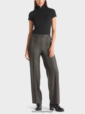 Marc Cain Camiseta de pescoço alto preto roupas 4P8PV01342 Marc Cain Portugal