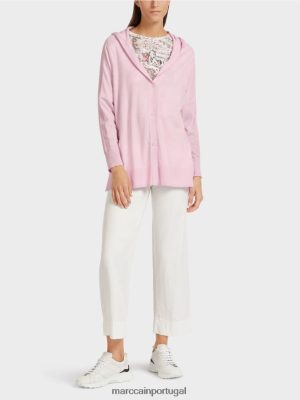 Marc Cain Cardigan com capuz Lavanda leve roupas 4P8PV0391 Marc Cain Portugal