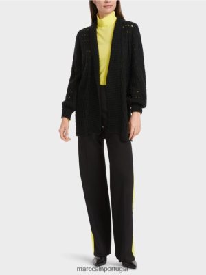 Marc Cain Cardigan tricotado na Alemanha preto roupas 4P8PV0346 Marc Cain Portugal