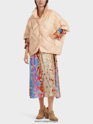 Marc Cain Casaco no estilo da cintura em forma de ovo Creme escuro roupas 4P8PV0255 Marc Cain Tops