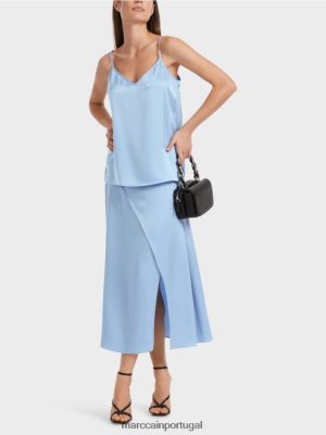 Marc Cain Cubra com corrente esbelta céu escuro do verão roupas 4P8PV01289 Marc Cain Dresses