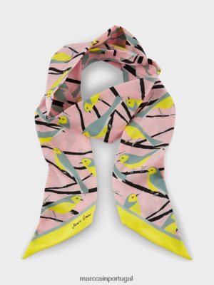 Marc Cain Elegante gravata de seda azul -céu escuro acessório 4P8PV01703 Marc Cain Dresses