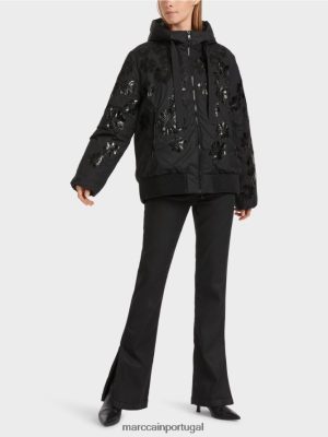 Marc Cain Jaqueta ao ar livre "repensar junto" preto roupas 4P8PV0233 Marc Cain Dresses