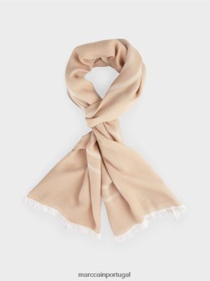 Marc Cain Lenço com logotipo Taupe suave acessório 4P8PV01748 Marc Cain Dresses