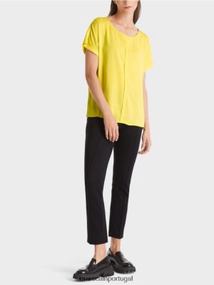 Marc Cain Purist "repensa a blusa limão macio roupas 4P8PV0881 Marc Cain Dresses