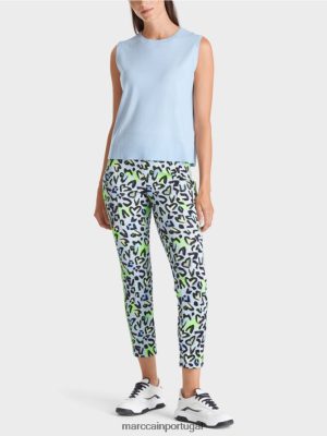 Marc Cain "Repensar juntos" Scoover pó macio azul roupas 4P8PV01103 Marc Cain Dresses