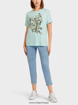 Marc Cain "Rethink Together" Chela suave roupas 4P8PV01428 Marc Cain Tops