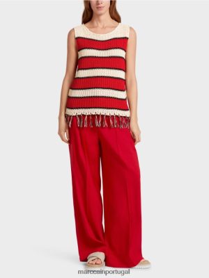 Marc Cain "Rethink Together" malha creme roupas 4P8PV01129 Marc Cain Portugal