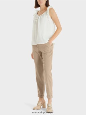 Marc Cain "Rethink Together" off white roupas 4P8PV01408 Marc Cain Portugal