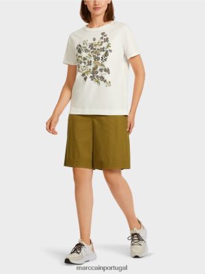 Marc Cain "Rethink Together" off white roupas 4P8PV01426 Marc Cain Portugal