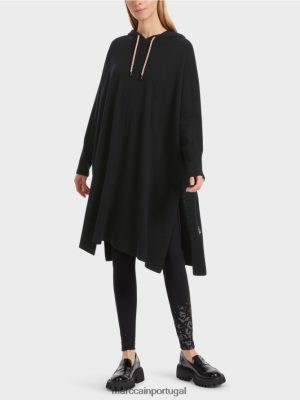 Marc Cain "Rethink juntos" capuz preto roupas 4P8PV0241 Marc Cain Portugal