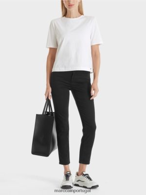 Marc Cain Sofia Slip-On Pants preto roupas 4P8PV0531 Marc Cain Tops