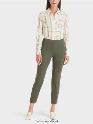 Marc Cain Sofia Strelth Pants selva profunda roupas 4P8PV0729 Marc Cain Tops