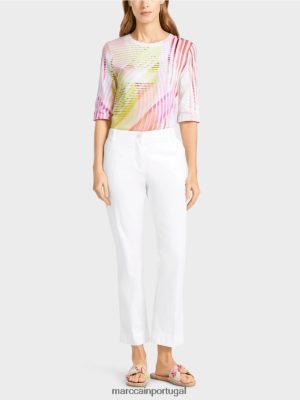 Marc Cain Sporty "repensa as calças branco roupas 4P8PV0623 Marc Cain Dresses