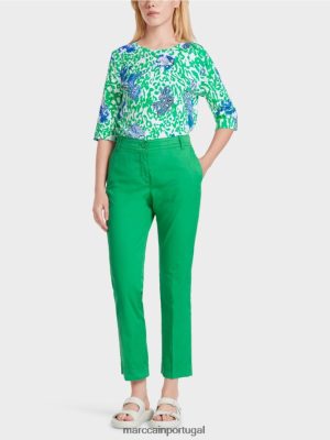 Marc Cain Sporty "repensa as calças folha de manjericão brilhante roupas 4P8PV0601 Marc Cain Portugal
