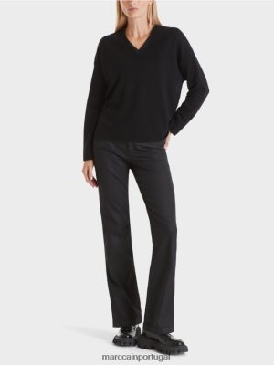 Marc Cain Sweater - tricotado na Alemanha preto roupas 4P8PV01035 Marc Cain Tops