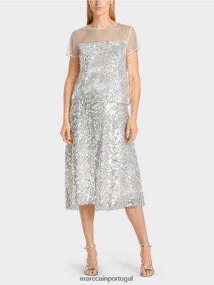 Marc Cain Top elegante de lantejoulas off white roupas 4P8PV01390 Marc Cain Portugal