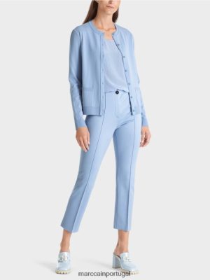 Marc Cain Top leve sem mangas céu escuro do verão roupas 4P8PV01350 Marc Cain Tops