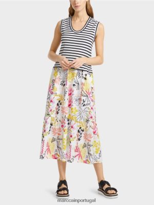 Marc Cain Vista em uma mistura de padrões Limade leve roupas 4P8PV072 Marc Cain Tops