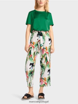 Marc Cain Wardha Paperbag Pants off white roupas 4P8PV0654 Marc Cain Tops