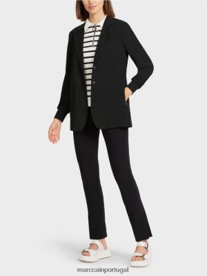 Marc Cain blazer com detalhes esportivos preto roupas 4P8PV0200 Marc Cain Dresses