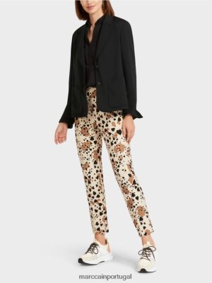 Marc Cain blazer com lapela larga preto roupas 4P8PV0206 Marc Cain Dresses