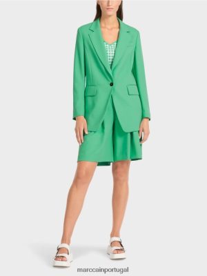 Marc Cain blazer de cor simples Jade brilhante roupas 4P8PV0193 Marc Cain Portugal