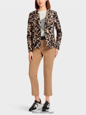 Marc Cain blazer em um design de leopardo café leve roupas 4P8PV0199 Marc Cain Portugal