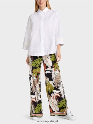 Marc Cain blusa A-line branco roupas 4P8PV0952 Marc Cain Portugal