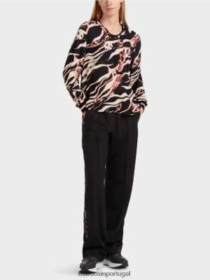 Marc Cain blusa com impressão geral Campari roupas 4P8PV0849 Marc Cain Tops