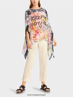 Marc Cain blusa com pompoms Limade leve roupas 4P8PV0941 Marc Cain Dresses