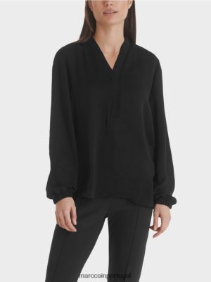 Marc Cain blusa larga preto roupas 4P8PV01027 Marc Cain Portugal