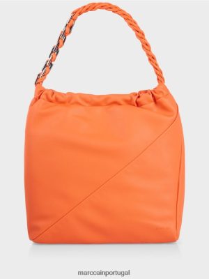 Marc Cain bolsa de compras no estilo da bolsa coral brilhante acessório 4P8PV01509 Marc Cain Tops