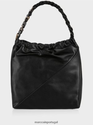 Marc Cain bolsa de compras no estilo da bolsa preto acessório 4P8PV01520 Marc Cain Dresses