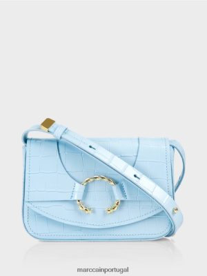 Marc Cain bolsa de ombro com anel decorativo azul atmosférico acessório 4P8PV01536 Marc Cain Tops