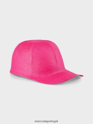Marc Cain boné de cor simples com grande escudo solar super rosa acessório 4P8PV01718 Marc Cain Dresses
