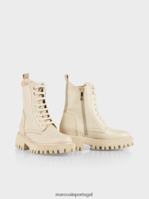 Marc Cain botas acidentadas com strass Creme escuro calçados 4P8PV01557 Marc Cain Tops