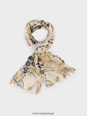 Marc Cain cachecol com motivo de colagem panna cotta acessório 4P8PV01721 Marc Cain Dresses