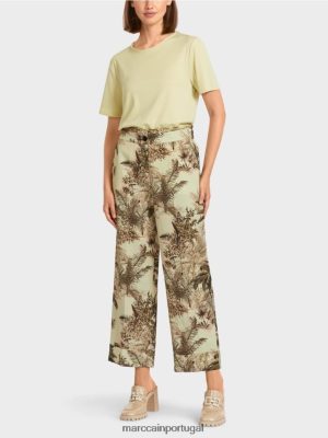 Marc Cain calça com impressão floral respiração suave roupas 4P8PV0686 Marc Cain Dresses