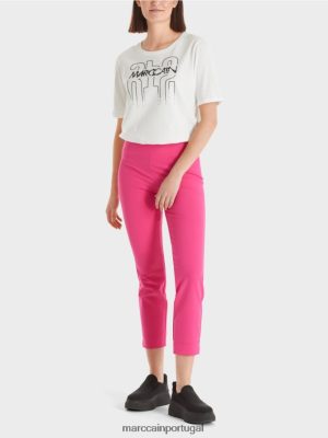 Marc Cain calça de tecido esticado de Sofia Pop rosa roupas 4P8PV0570 Marc Cain Tops