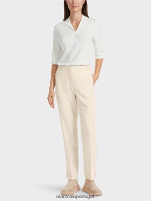 Marc Cain calça fushun com fendas laterais Rocha da Lua Sofra roupas 4P8PV0559 Marc Cain Portugal